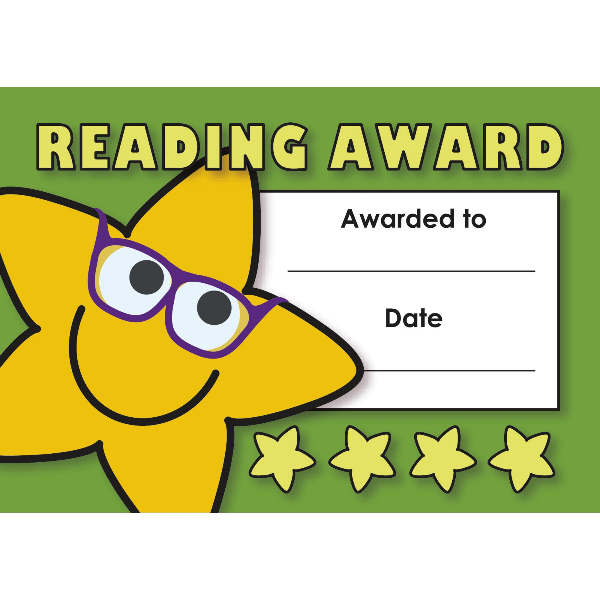 Reading Award Mini Certificates